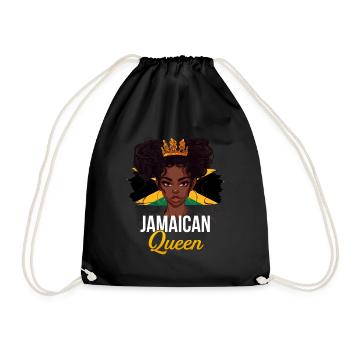 Jamaican QueenFlag Jamaica - Drawstring Bag - black - Front
