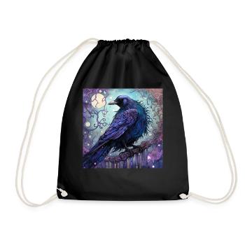 Mystère surnaturel du corbeau Yokai - Sac de sport léger - noir - Devant