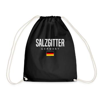 Salzgitter - Turnbeutel - Schwarz - Vorne