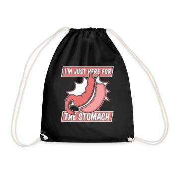 Je suis juste là pour le pontage gastrique de l’estomac - Sac de sport léger - noir - Devant