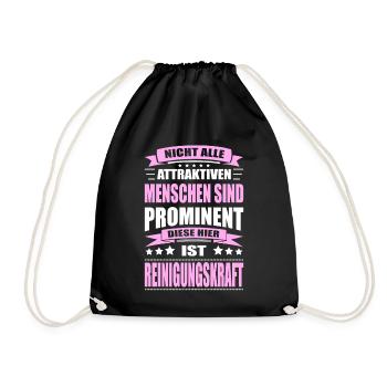 Nicht Alle Menschen Sind Prominent Reinigungskraft - Turnbeutel - Schwarz - Vorne