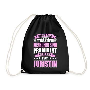 Nicht Alle Menschen Sind Prominent Juristin - Turnbeutel - Schwarz - Vorne