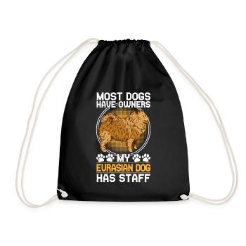 Eurasier a du personnel Spitz d’Eurasie - Sac de sport léger - noir - Devant
