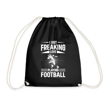 J’adore jouer au football américain - Sac de sport léger - noir - Devant