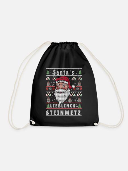 Noël moche LE TAILLEUR DE PIERRE PRÉFÉRÉ DU PÈRE NOËL - Sac de sport léger - noir