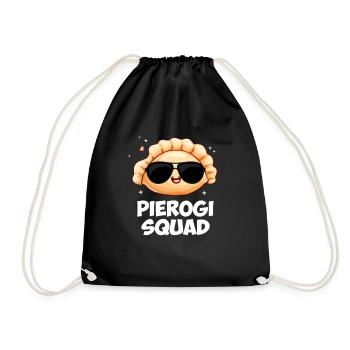 Pierogi squad Polish Pierogi - Drawstring Bag - black - Front