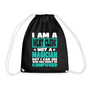 Commis aux viandes - Sac de sport léger - noir - Devant