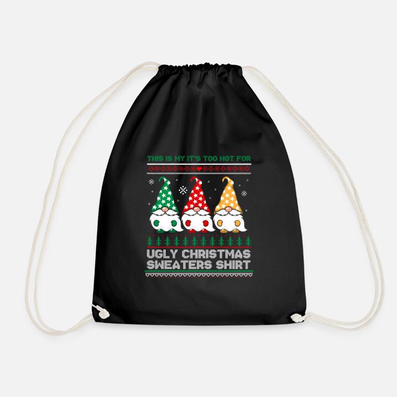 This Is My It's Too Hot For Ugly Christmas - Turnbeutel - Schwarz