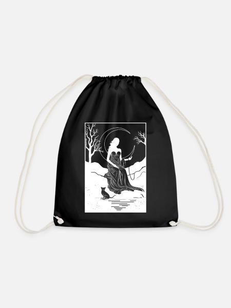 The Empress Minimalist Mystical Tarot Card - Turnbeutel - Schwarz