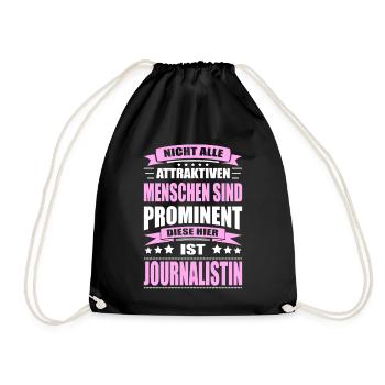 Nicht Alle Menschen Sind Prominent Journalistin - Turnbeutel - Schwarz - Vorne