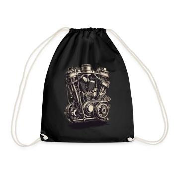 Ingénieur automobile Mécanicien de véhicules à moteur Vintage - Sac de sport léger - noir - Devant