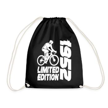 Limited Edition 1952 Limited Edition Geburtstag - Turnbeutel - Schwarz - Vorne