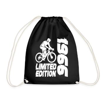 Limited Edition 1966 Limited Edition Geburtstag - Turnbeutel - Schwarz - Vorne