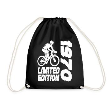 Limited Edition 1970 Limited Edition Geburtstag - Turnbeutel - Schwarz - Vorne