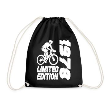 Limited Edition 1978 Limited Edition Bicycle - Drawstring Bag - black - Front