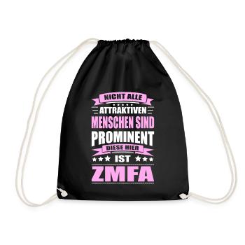 Nicht Alle Menschen Sind Prominent ZMFA - Turnbeutel - Schwarz - Vorne