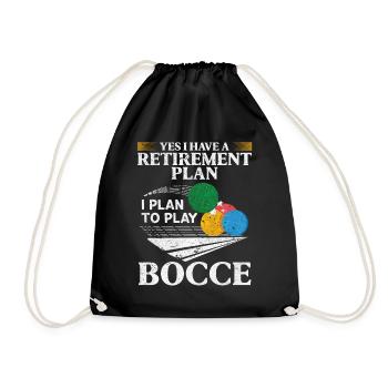 Oui, j’ai un plan de retraite, j’ai l’intention de jouer à la pétanque - Sac de sport léger - noir - Devant