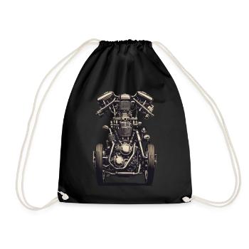 Mécanicien de véhicules à moteur Vintage - Sac de sport léger - noir - Devant