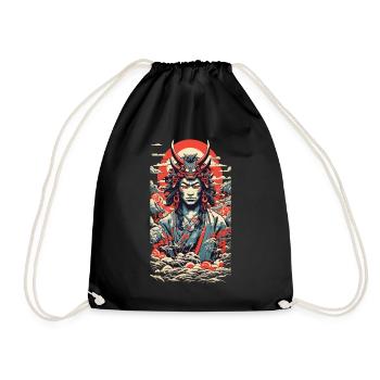 Ästhetische Yokai Oni Vintage Japan Streetwear - Turnbeutel - Schwarz - Vorne