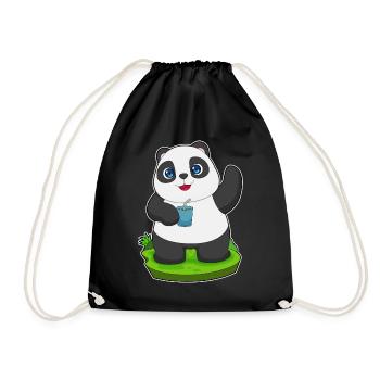 Panda Saft - Turnbeutel - Schwarz - Vorne