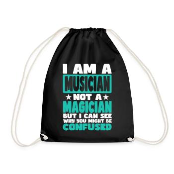 Musician - Drawstring Bag - black - Front