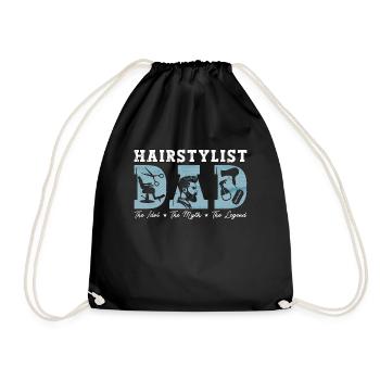 Hairstylist Dad The Idol The Myth The Haircutter - Drawstring Bag - black - Front