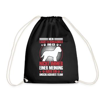 Lagotto Romagnolo is unbeatable water dog - Drawstring Bag - black - Front
