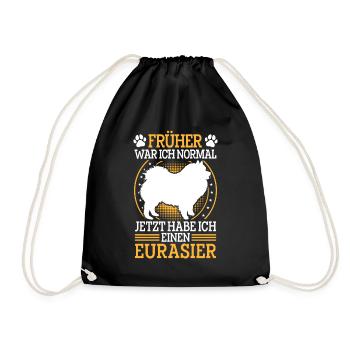 Eurasier formerly normal Eurasian Spitz - Drawstring Bag - black - Front