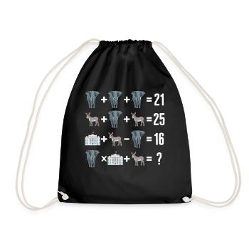 Chemise de mathématiques, ordre politique des démocrates républicains - Sac de sport léger - noir - Devant
