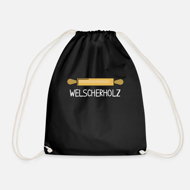 Welscherholz Hessen Hessisch Hessischer Dialekt - Turnbeutel - Schwarz