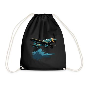Modèle Avion Pilote Avion Hobby Design - Sac de sport léger - noir - Devant