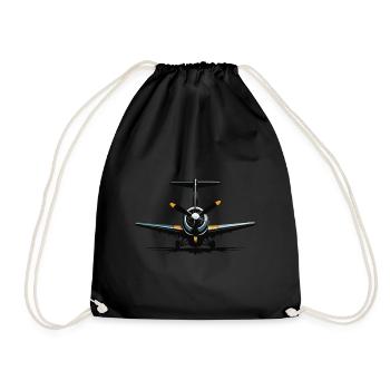 Modèle Avion Pilote Avion Hobby Design - Sac de sport léger - noir - Devant