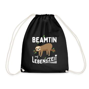 Civil servant for life Civil servant for life - Drawstring Bag - black - Front