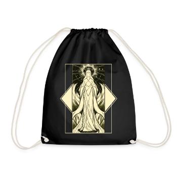The Empress Occult Minimalist Tarot Card Fortune T - Turnbeutel - Schwarz - Vorne