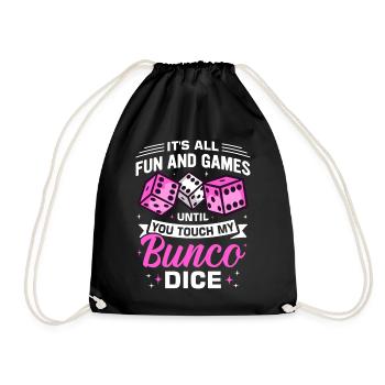 Bunco - Turnbeutel - Schwarz - Vorne
