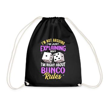 Bunco - Turnbeutel - Schwarz - Vorne