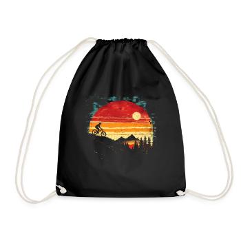 VTT vintage - Sac de sport léger - noir - Devant
