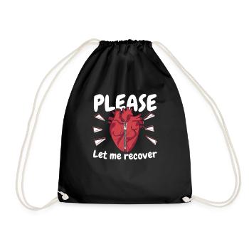 S’il vous plaît laissez-moi récupérer le cathéter de transplantation ouvert - Sac de sport léger - noir - Devant