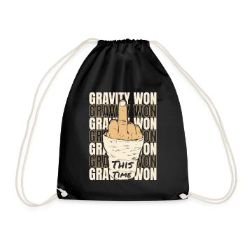 Gravity Won Bras cassé Jambe Os cassé Chirurgien - Sac de sport léger - noir - Devant