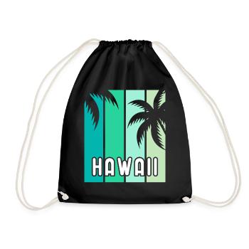 Hawaii - Drawstring Bag - black - Front