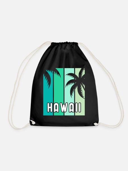 Hawaii - Turnbeutel - Schwarz
