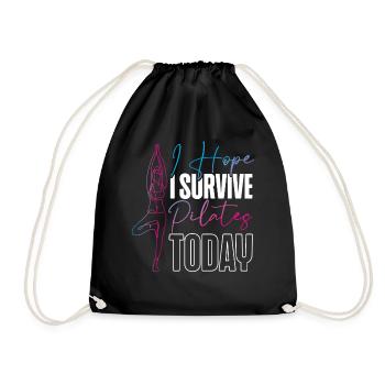 Instructeur de Pilates Professeur J’espère - Sac de sport léger - noir - Devant