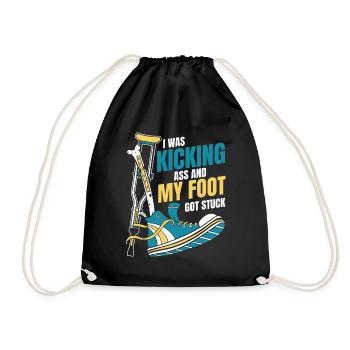 J’avais botté le cul os cassé os cassé os du doigt - Sac de sport léger - noir - Devant