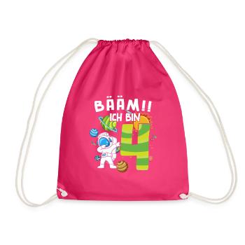 Bääm J’ai 4 ans Astronaute - Sac de sport léger - fuchsia - Devant