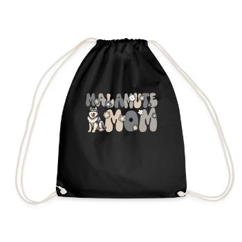 Malamute d’Alaska Groovy Malamute Maman - Sac de sport léger - noir - Devant