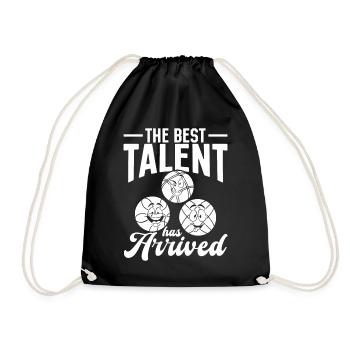 Bocce Ball Player Boccia Balls - The best talent h - Drawstring Bag - black - Front
