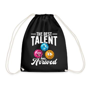 The best talent has arrived - Boccia Balls Bocce B - Drawstring Bag - black - Front