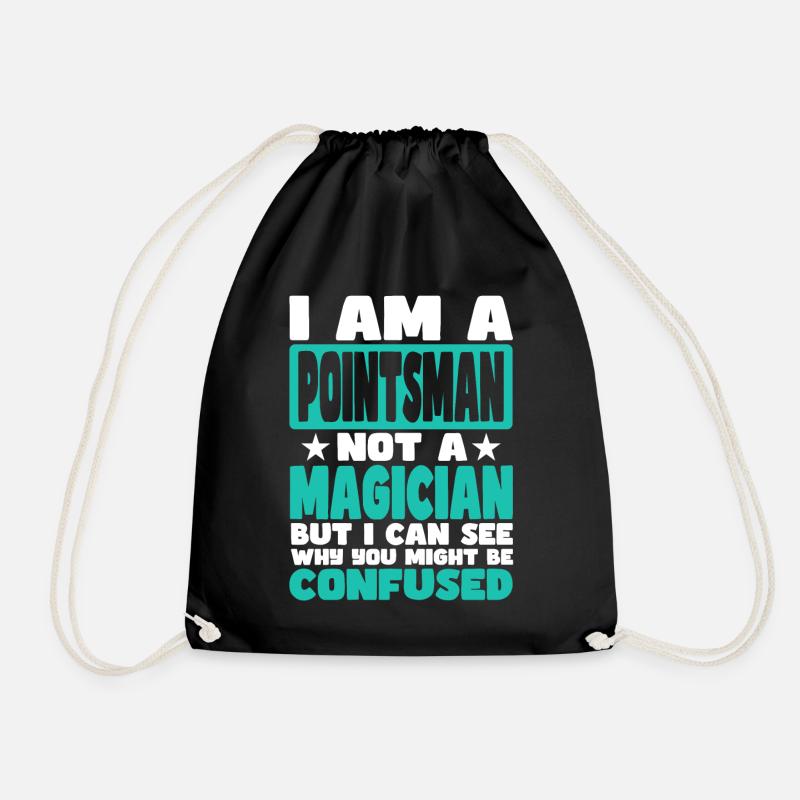 Pointsman - Drawstring Bag - black