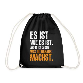 It's what it is, but your choices count - Drawstring Bag - black - Front
