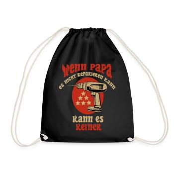 Daddy Repair Master – Artisan indomptable - Sac de sport léger - noir - Devant